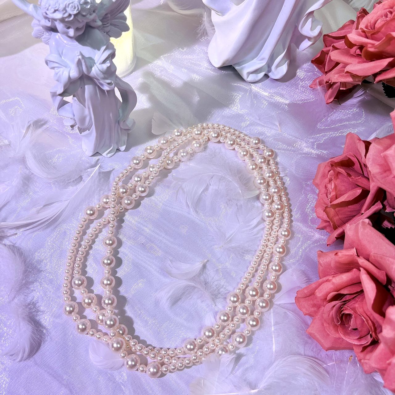 Vintage Multi-Layer Pearl Necklace