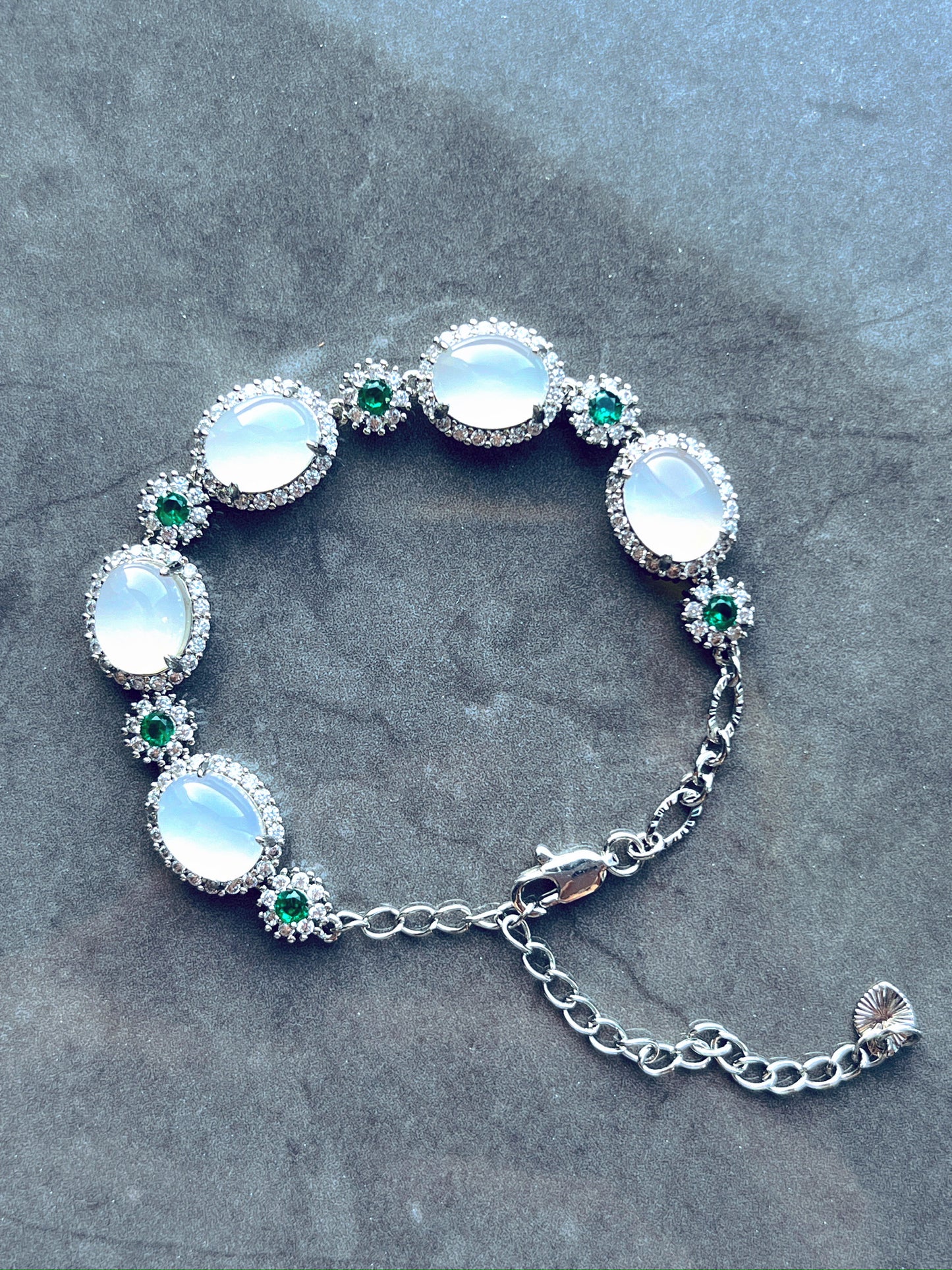 Moonlight White Jade Bracelet