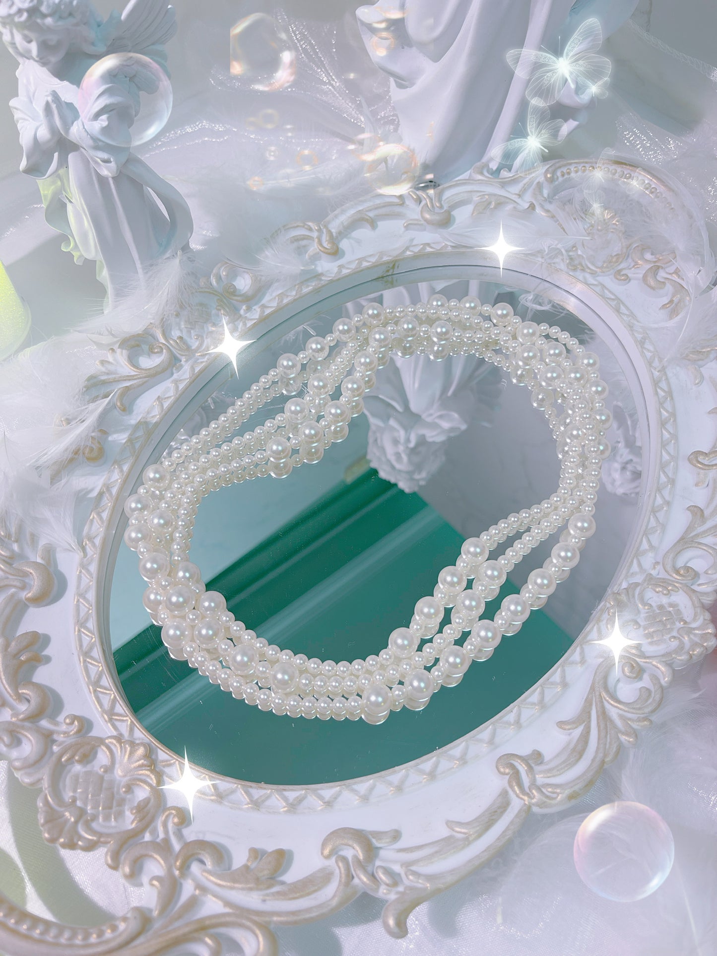 Vintage Multi-Layer Pearl Necklace