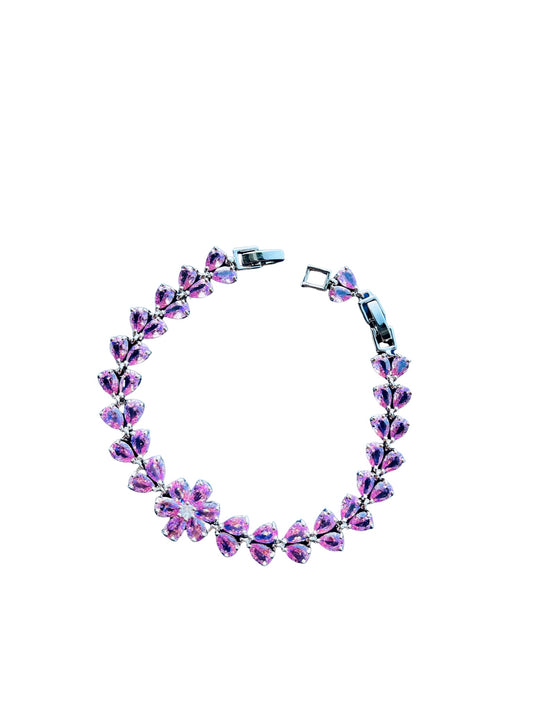 Radiant Pink Blossom Bracelet