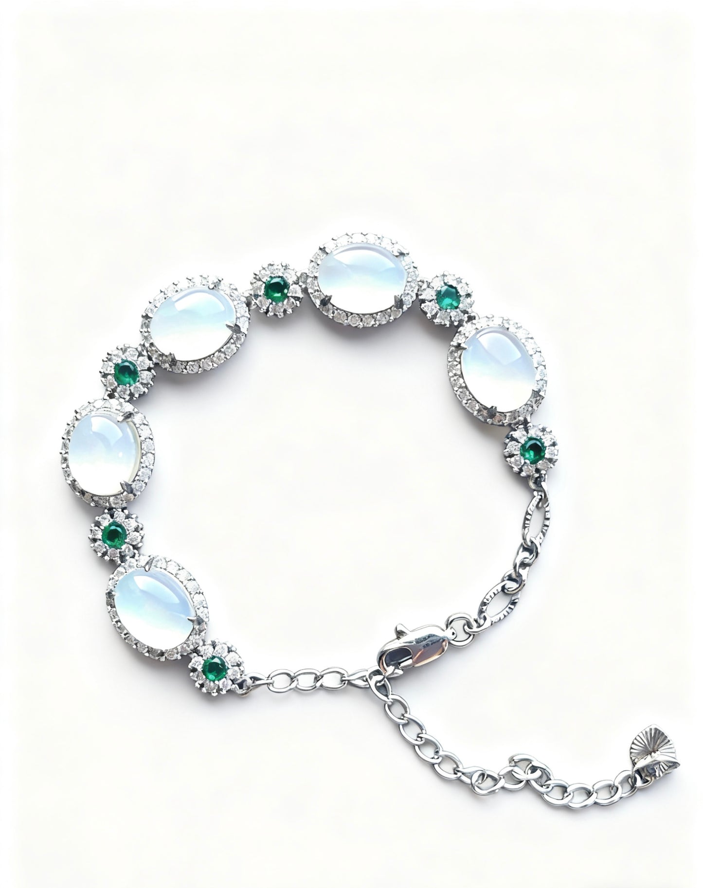 Moonlight White Jade Bracelet