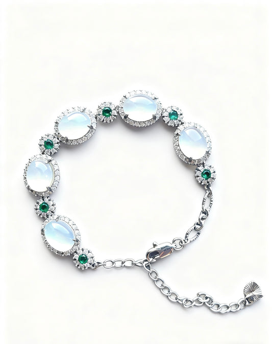Moonlight White Jade Bracelet