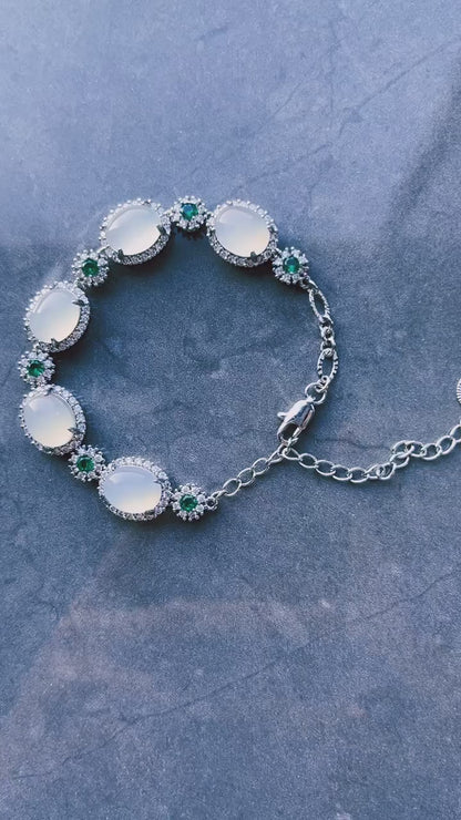 Moonlight White Jade Bracelet